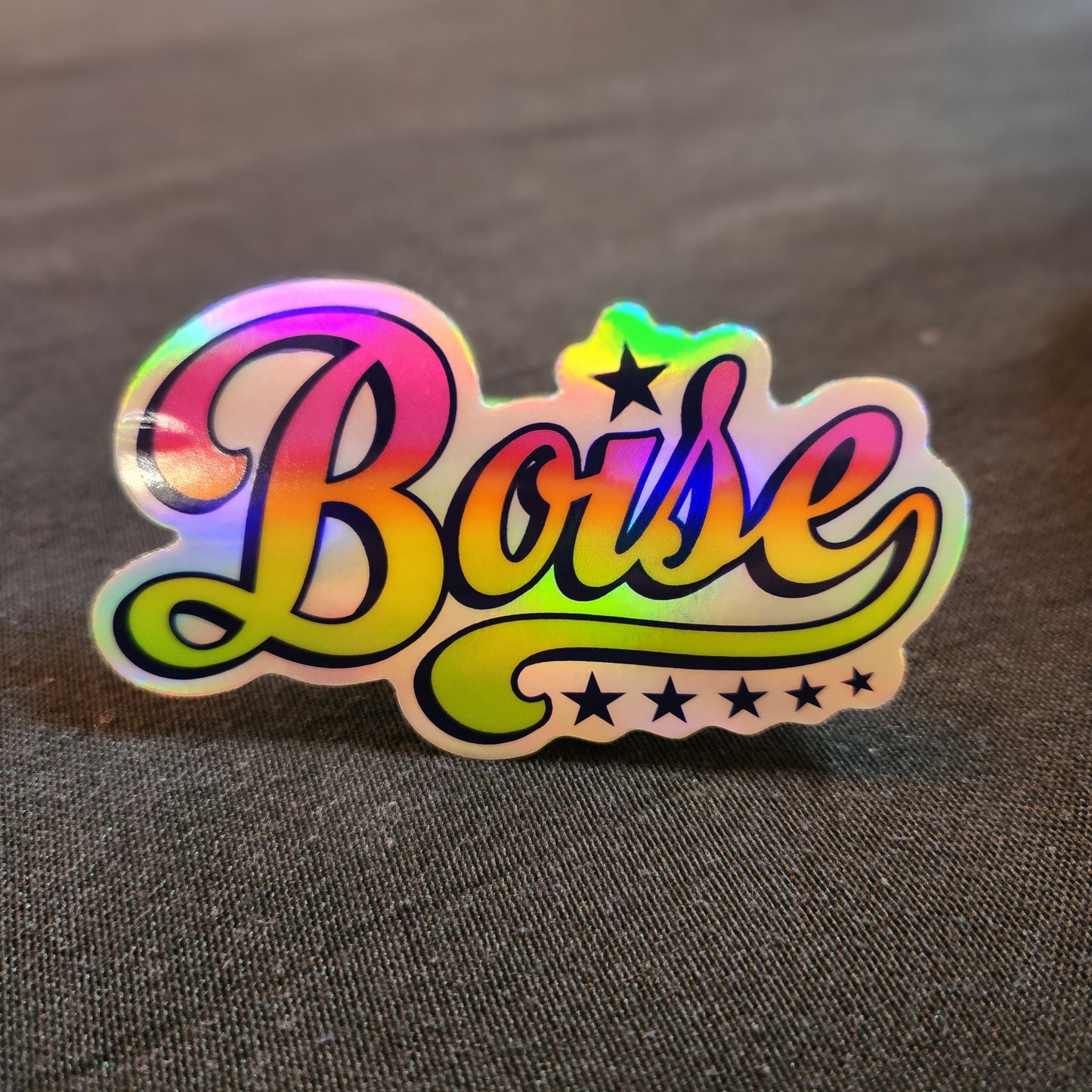 Boise Holographic Vinyl Sticker