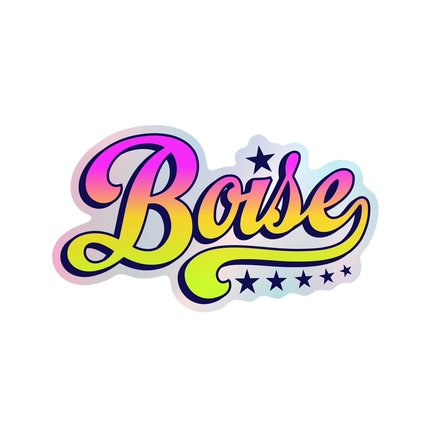 Boise Holographic Vinyl Sticker