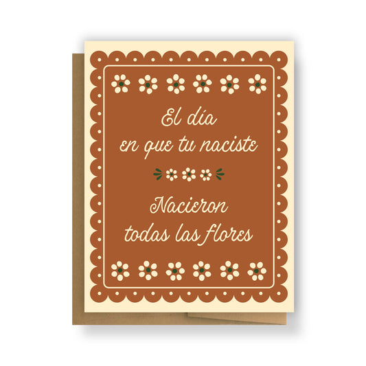 El Dia en que tu Naciste Greeting Card