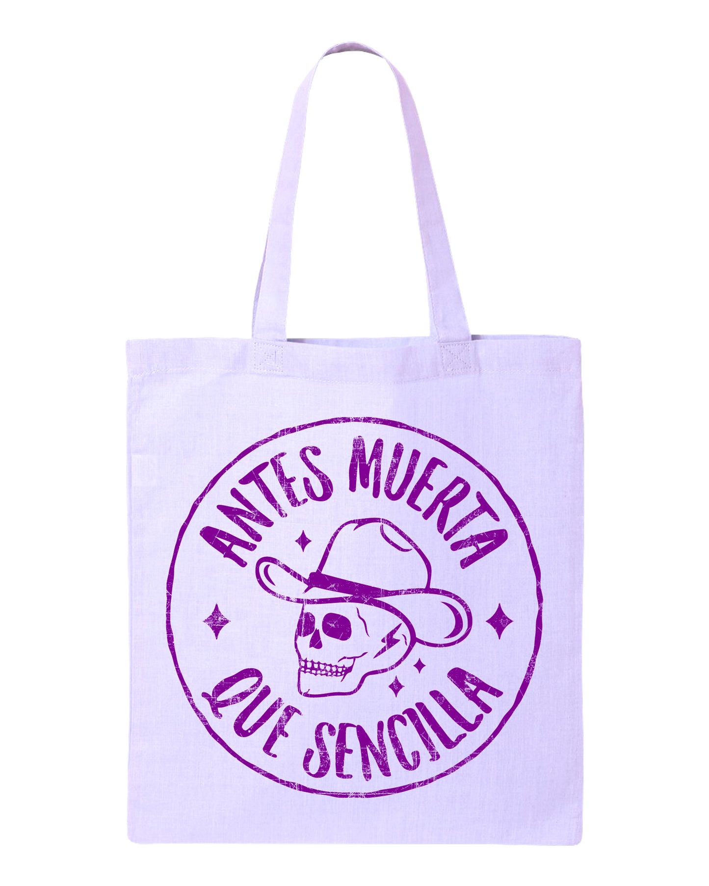 Antes Muerta Que Sencilla Purple Tote Bag