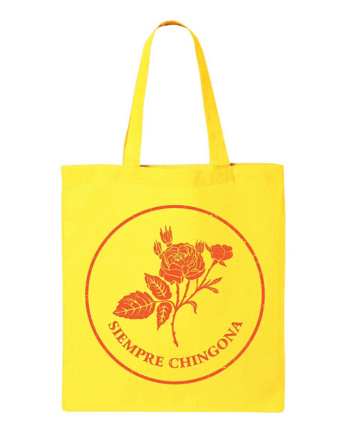 Siempre Chingona Yellow Tote Bag